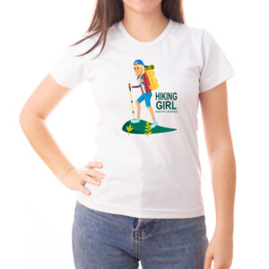 Camisa Feminina de Trilha Hiking Girl Healthy Lifestyle em Poliéster