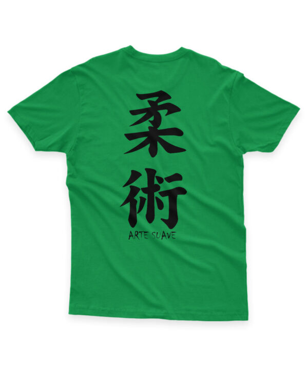 camisa de algodao oss jiujitsu verde claro tradicional