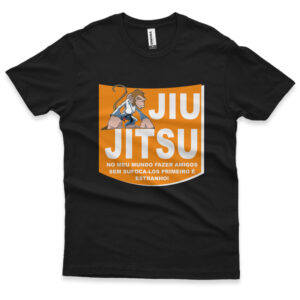 camisa de jiu-jitsu frase personalizada preta