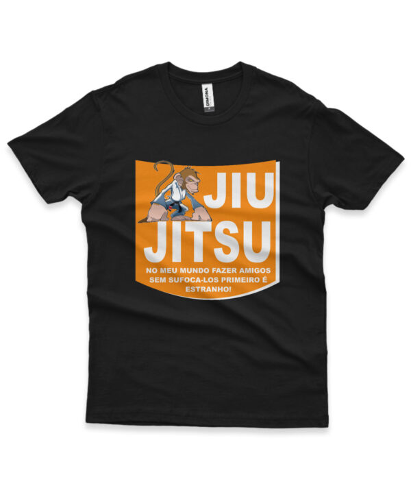 camisa de jiu-jitsu frase personalizada preta
