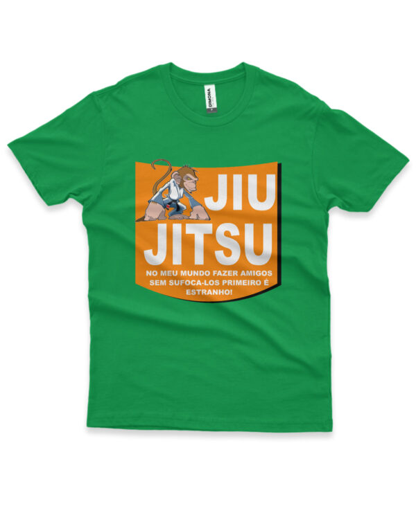 camisa de jiu-jitsu frase personalizada verde