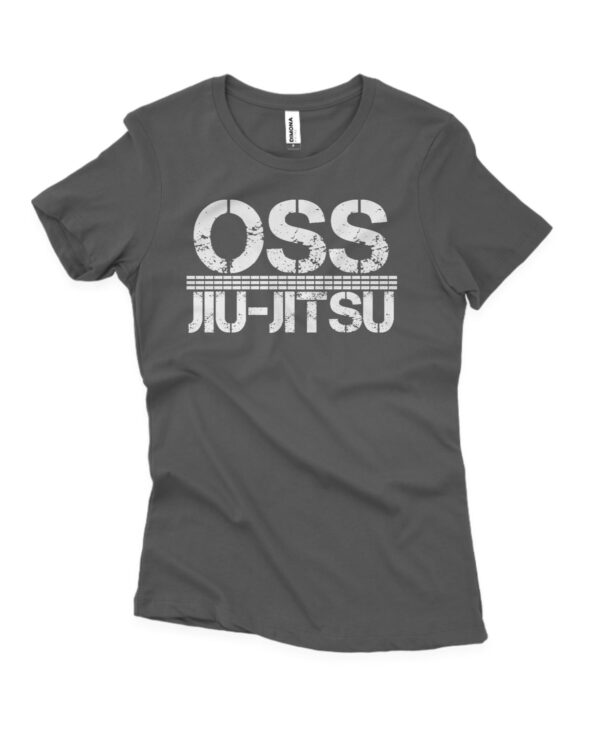 camisa feminina oss jiujitsu de algodao cinza