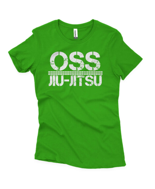 camisa feminina oss jiujitsu de algodao verde