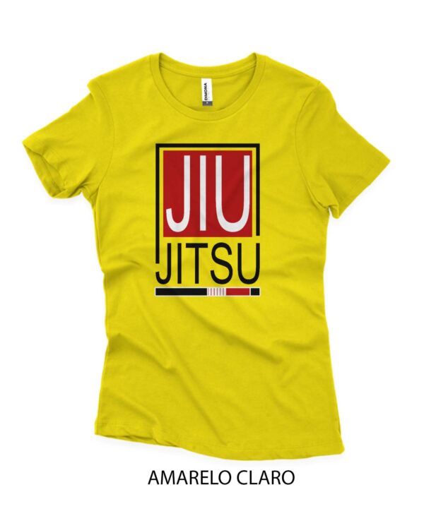 Camisa Feminina Personalizada de Jiu-Jitsu Amarela