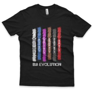 camisa masculina de jiu-jitsu bjj evolution preta