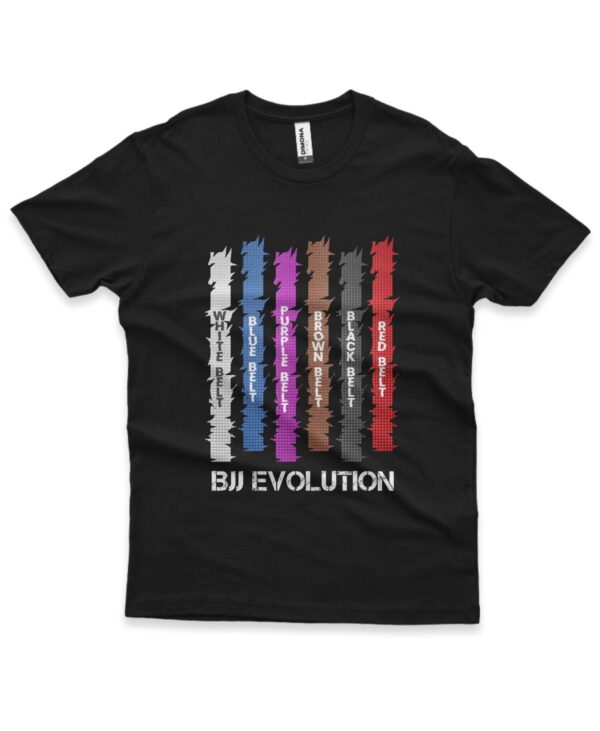 camisa masculina de jiu-jitsu bjj evolution preta