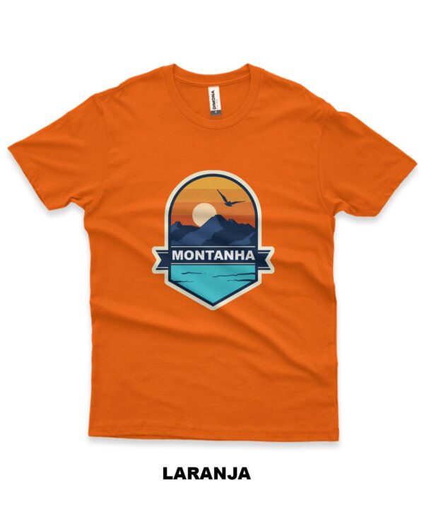 camisa masculina de montanha laranja