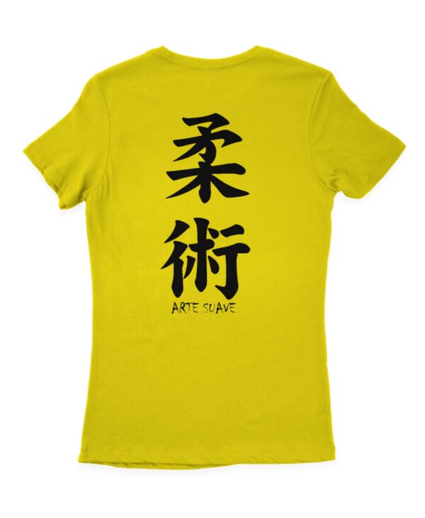 camisa tradicional oss jiu-jitsu amarelo costas