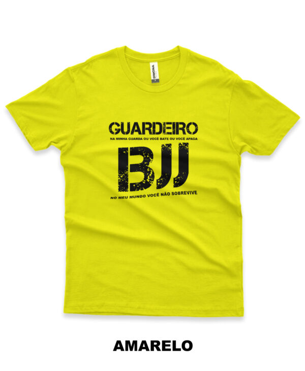 camisa de jiu-jitsu guardeiro amarela