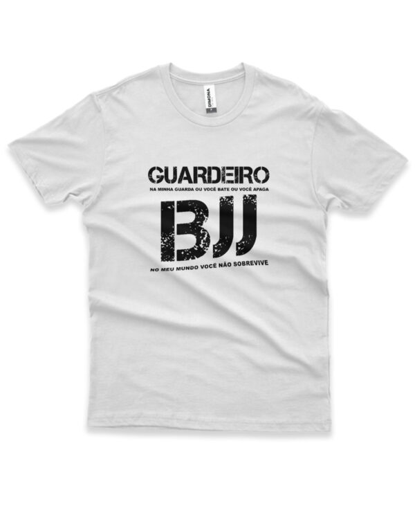 camisa de jiu-jitsu guardeiro branca