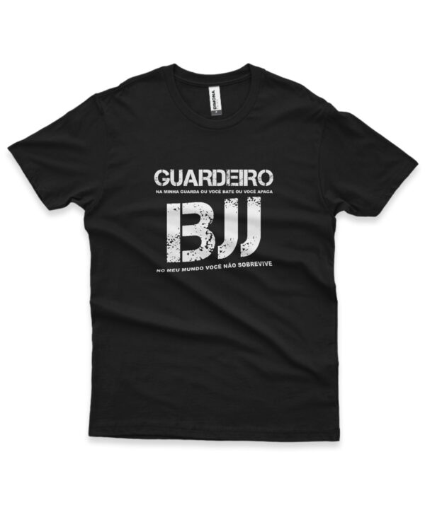 camisa de jiu-jitsu guardeiro preto