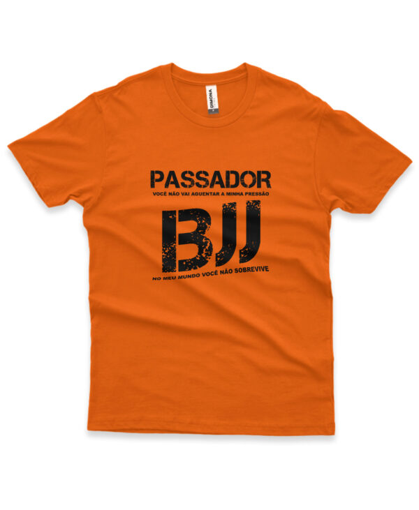 camisa de jiu-jitsu passador laranja