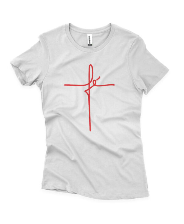 camisa feminina gospel fe branca