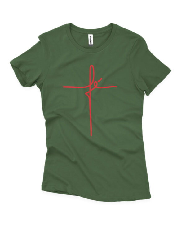 camisa feminina gospel fe verde