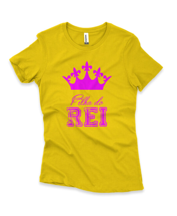 camisa feminina gospel filha do rei amarelo