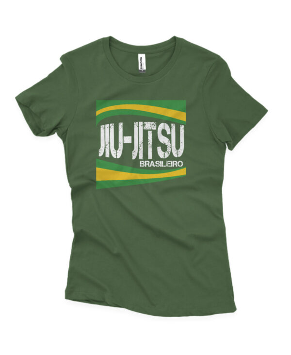 camisa feminina jiu-jitsu brasileiro verde