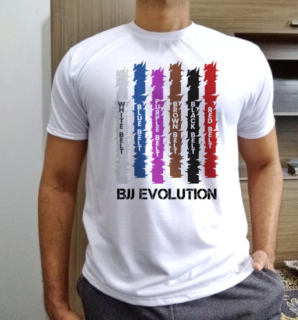 camisa de jiu-jitsu evolucao de faixas