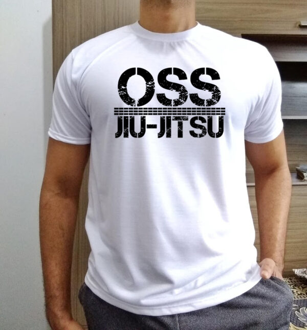camisa oss jiu jitsu estampa preta