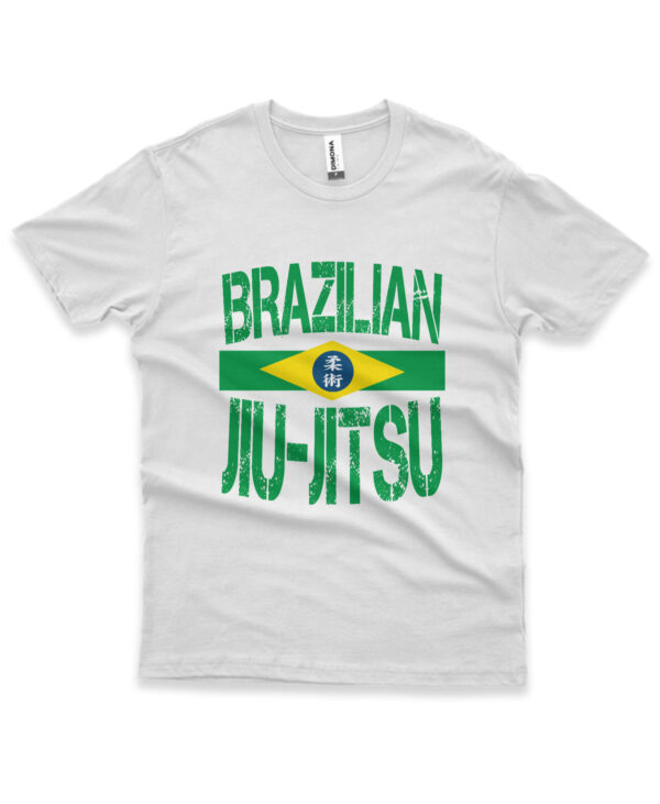 camisa brazilian jiu jitsu em algodao branco