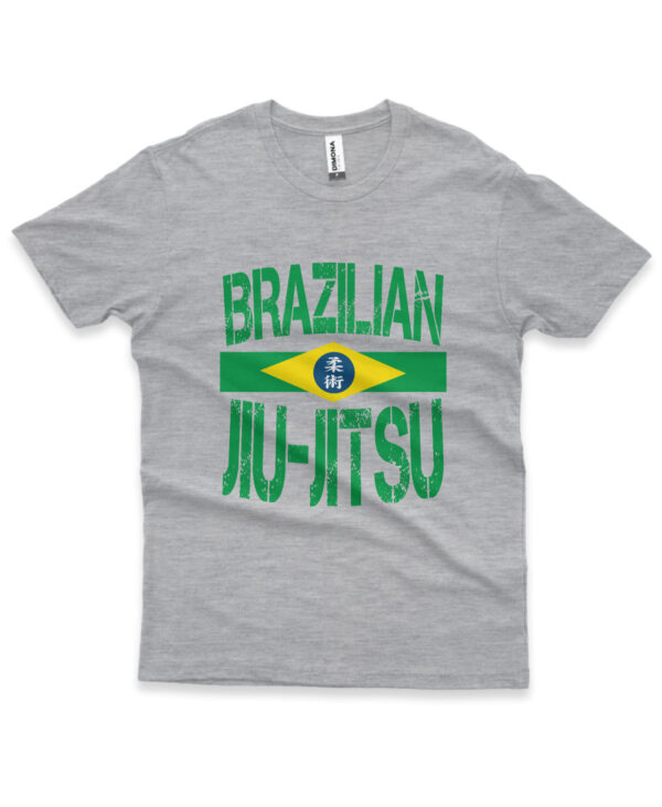 camisa brazilian jiu jitsu em algodao cinza