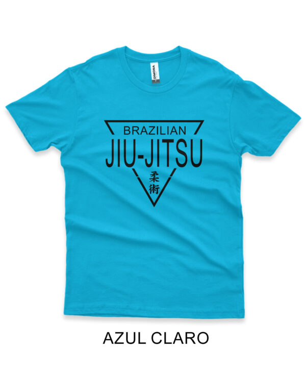 camisa brazilian jiu-jitsu triangulo azul claro