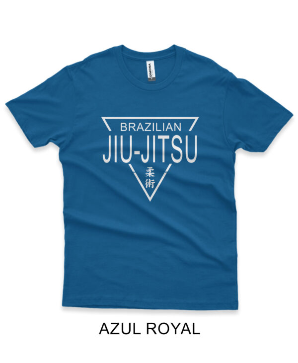 camisa brazilian jiu-jitsu triangulo azul royal