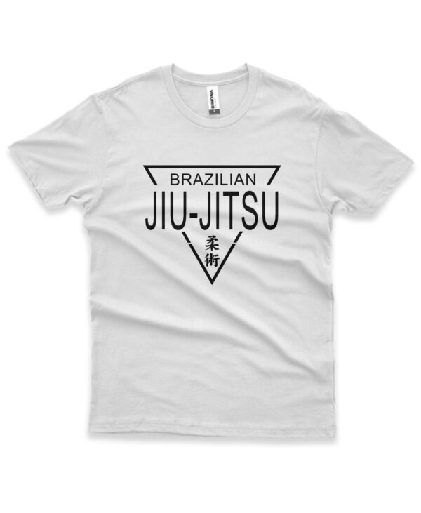 camisa brazilian jiu-jitsu triangulo branco