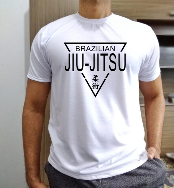 camisa brazilian jiu-jitsu triangulo em poliester
