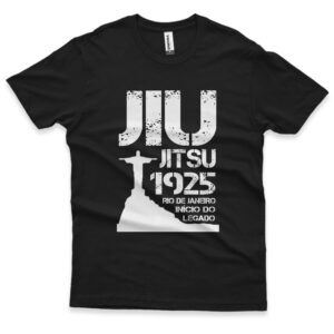 camisa de jiu-jitsu 1925 rio de janeiro preto