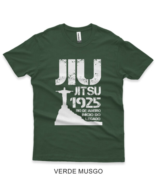 camisa de jiu-jitsu 1925 rio de janeiro verde musgo