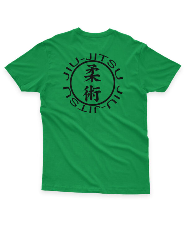 camisa de jiu-jitsu com estampa nas costas verde