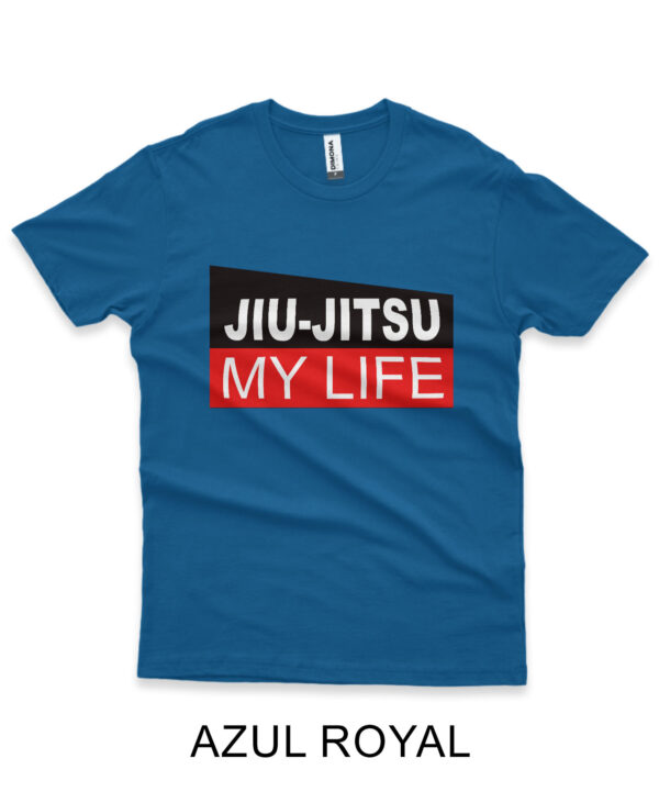 camisa de jiu-jitsu my life azul royal
