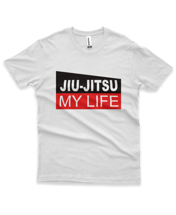 camisa de jiu-jitsu my life branco
