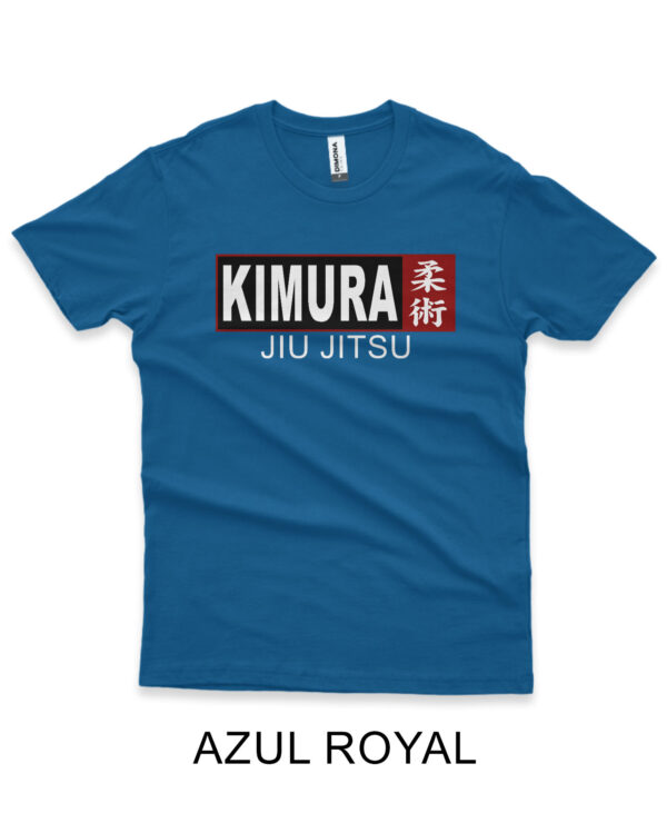 camisa de jiujitsu kimura azul royal algodao