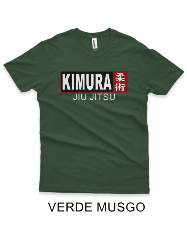 camisa de jiujitsu kimura verde musgo algodao