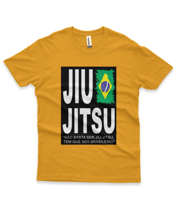 camisa jiu-jitsu brasileiro amarela