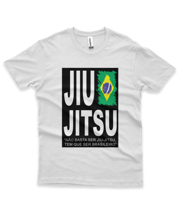 camisa jiu-jitsu brasileiro branca