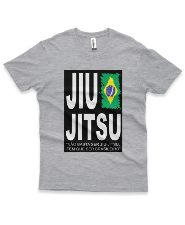 camisa jiu-jitsu brasileiro cinza