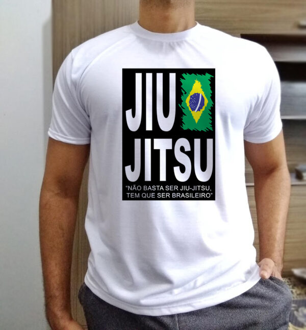 camisa jiu-jitsu brasileiro em poliester
