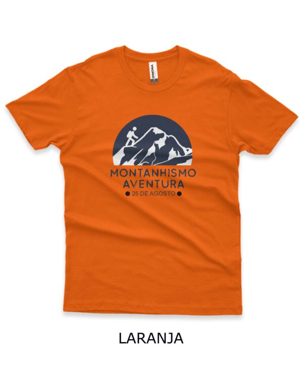 camisa montanhismo aventura laranja