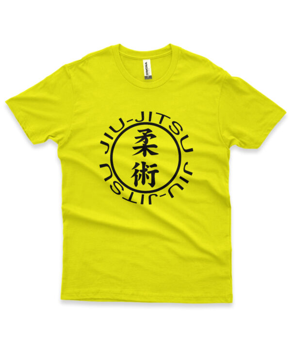 camisa personalizada de jiu-jitsu de amarelo