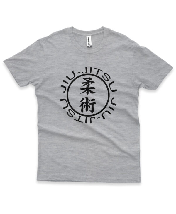 camisa personalizada de jiu-jitsu de algodao cinza