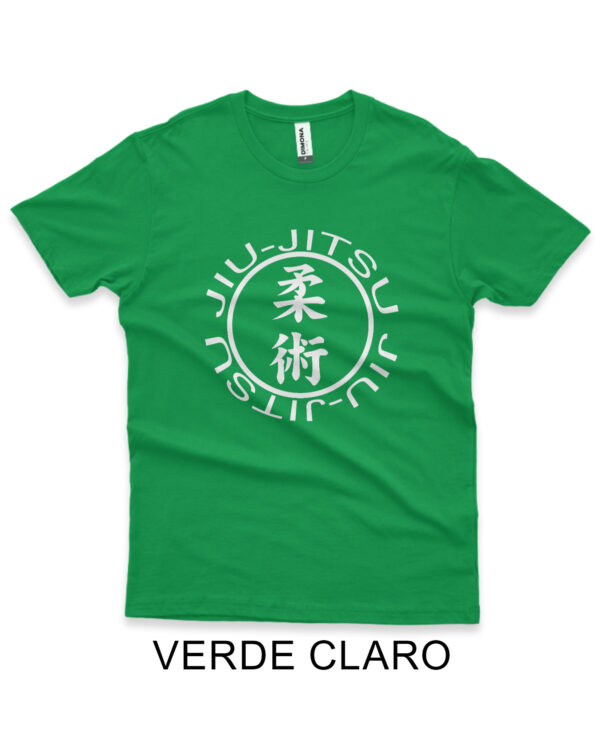 camisa personalizada de jiu-jitsu de algodao verde claro