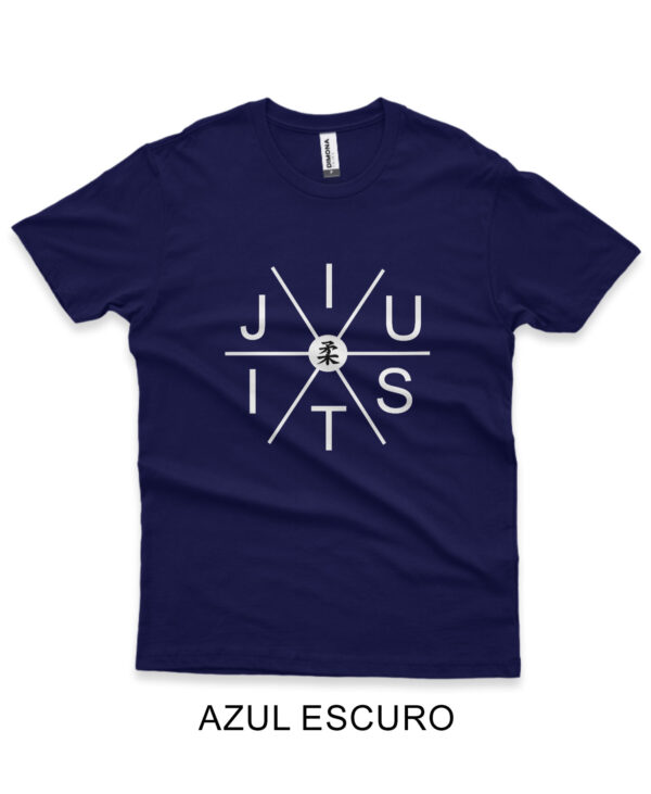 Camisa Personalizada de Lutador de Jiu-Jitsu azul escuro
