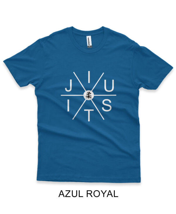 Camisa Personalizada de Lutador de Jiu-Jitsu azul royal
