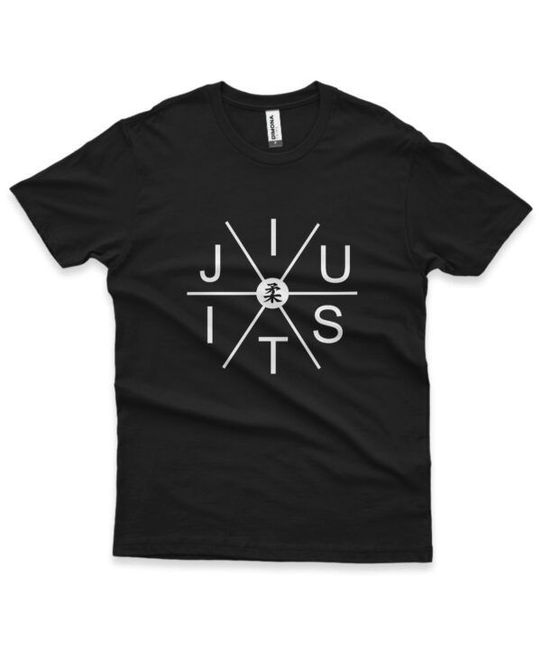 camisa personalizada de lutador de jiu-jitsu preta