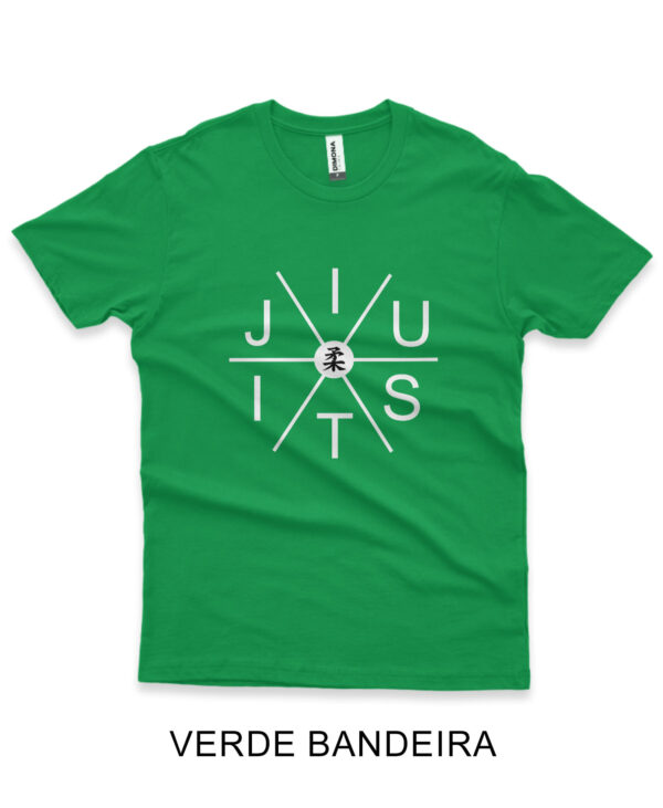 Camisa Personalizada de Lutador de Jiu-Jitsu verde bandeira