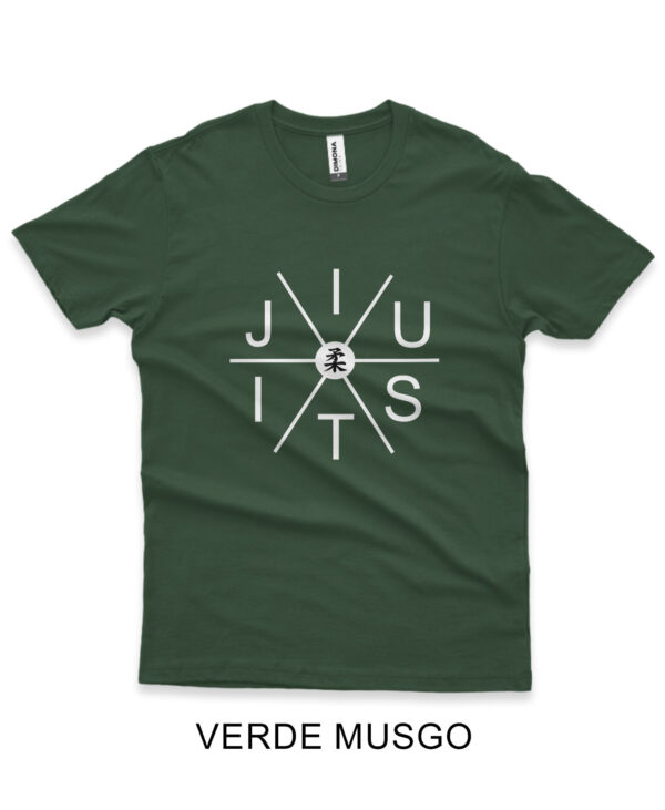 Camisa Personalizada de Lutador de Jiu-Jitsu verde musgo