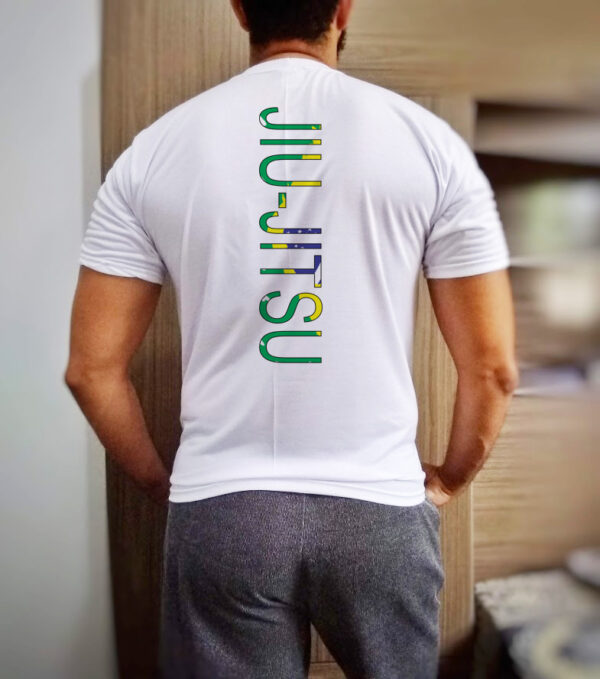 camisa de jiu-jitsu com estampa nas costas