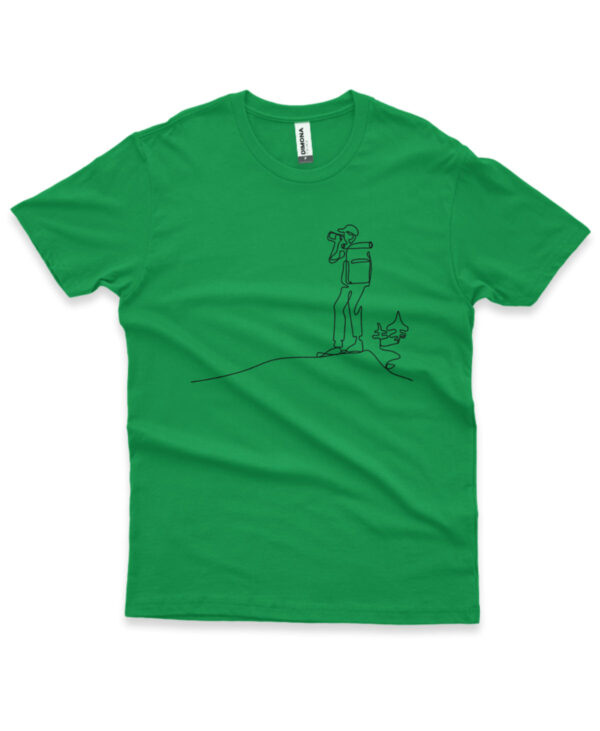 camisa de montanhismo personalizada verde bandeira